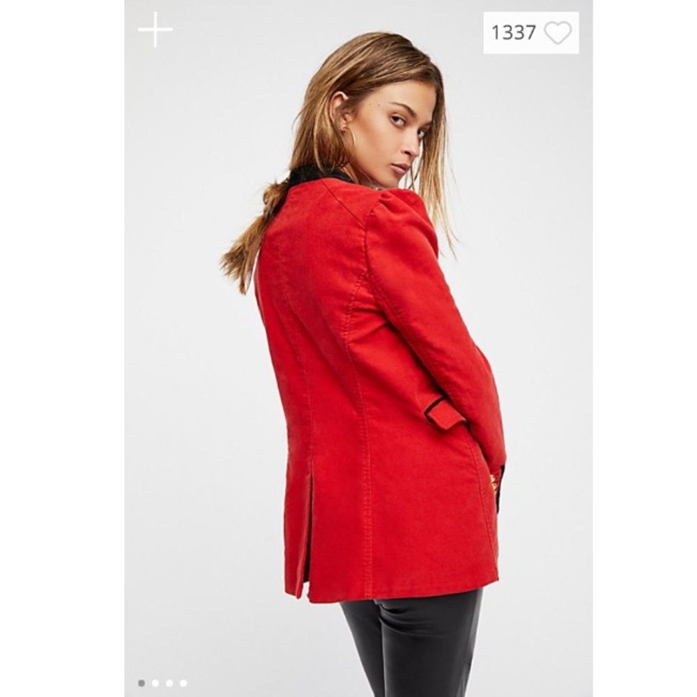 Free People Seamed And Structured Blazer - Picture 3 of 5